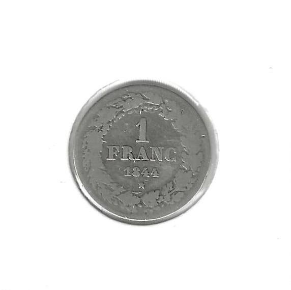 Belgique, 1 Franc 1844., Zilver, Ophalen of Verzenden, Losse munt, Zilver