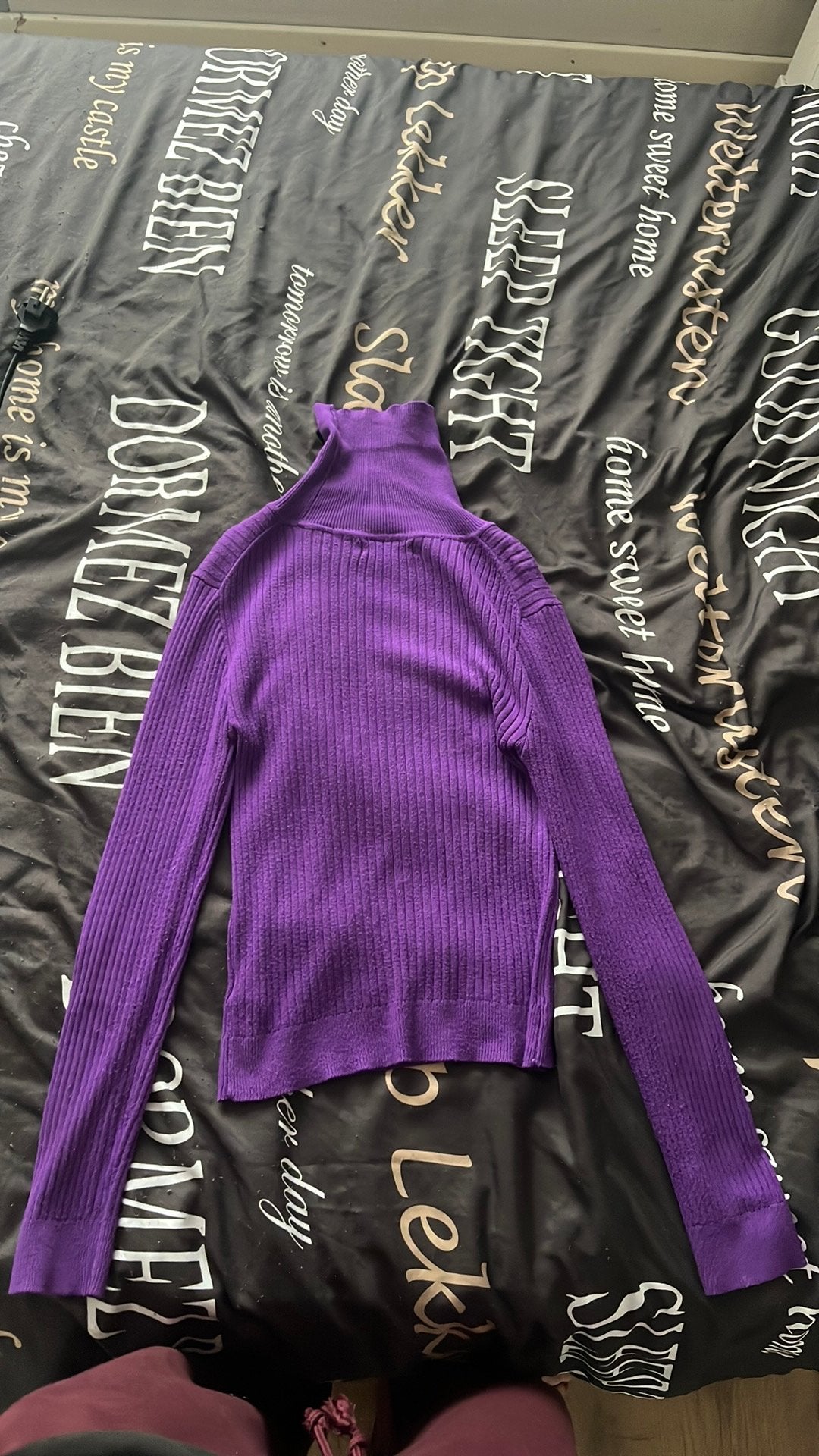 Long sleeve + turtle neck, Kleding | Dames, Blouses en Tunieken, Verzenden, Zo goed als nieuw, Maat 34 (XS) of kleiner, Paars