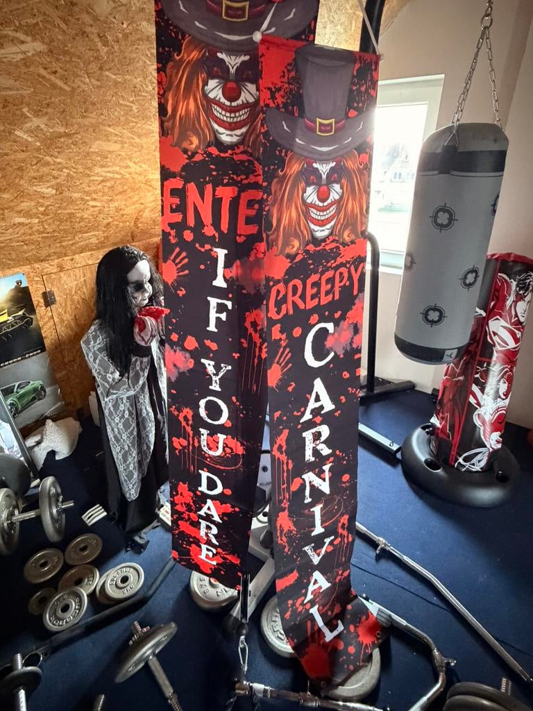 Doos vol carnival artikelen voor halloween, Hobby en Vrije tijd, Feestartikelen, Ophalen, Zo goed als nieuw