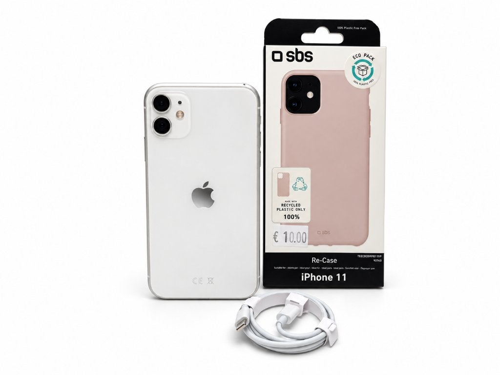 iPhone 11, 128GB, Wit, Nieuwe Batterij, Telecommunicatie, 128 GB, Wit, Zo goed als nieuw, Zonder simlock