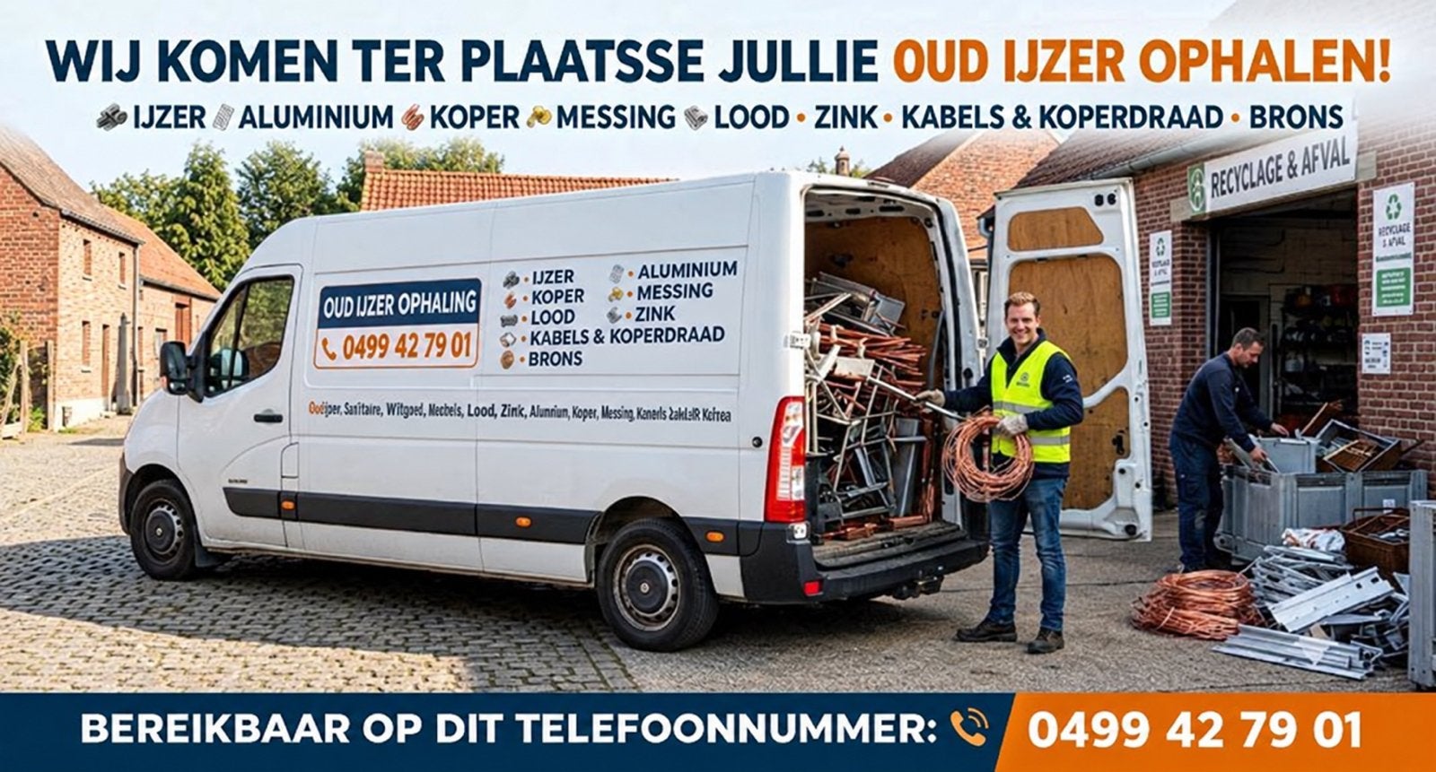 Wij komen direct ter plaatsen uw oudijzer ophalen, Ophalen, Gebruikt, Aluminium