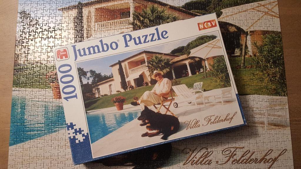Puzzel Villa Felderhof 1000 stukjes VOLLEDIG, Hobby en Vrije tijd, Denksport en Puzzels, Ophalen of Verzenden, 500 t/m 1500 stukjes