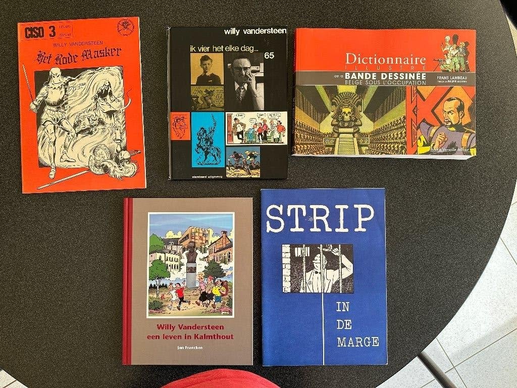 Lot naslagwerken over Willy Vandersteen, Verzamelen, Ophalen of Verzenden, Suske en Wiske, Gebruikt, Boek of Spel