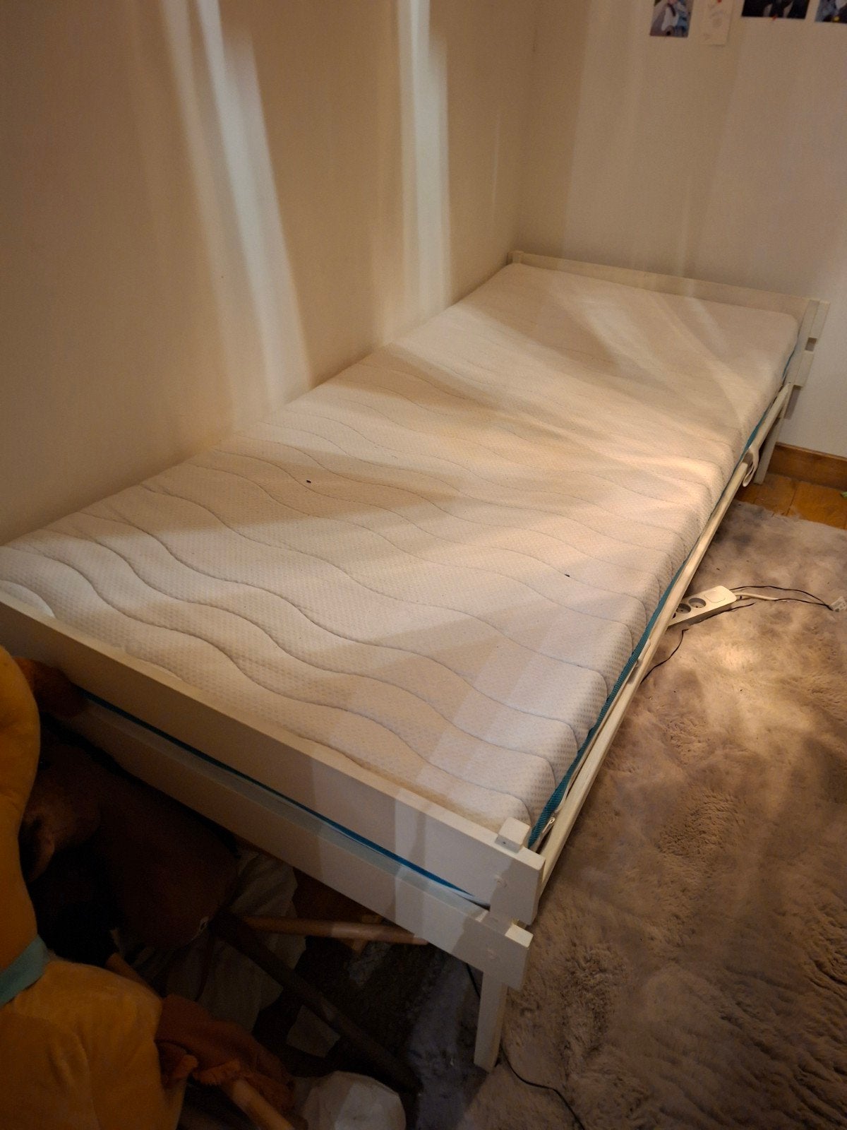 eenpersoonsbed 90x200 GRATIS, Ophalen, 90 cm, Eenpersoons, Wit