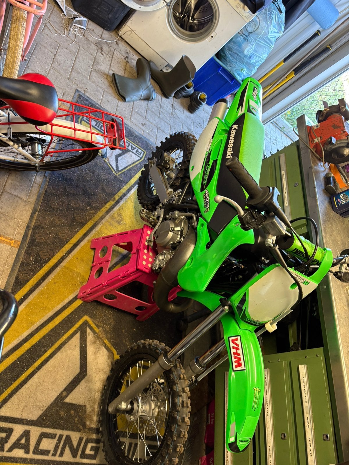 Kawasakie kx65 klein wielen, Enlèvement, Utilisé