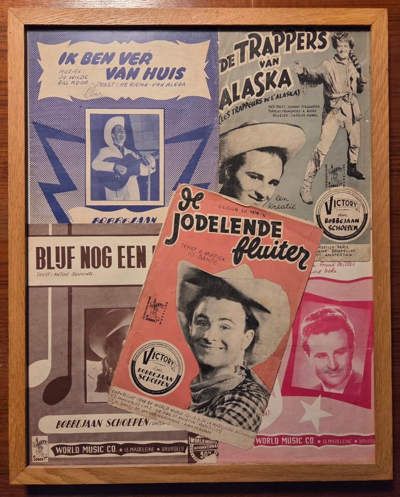 Partituren Bobbejaan Schoepen, Verzamelen, Ophalen, Gebruikt, Poster, Artwork of Schilderij