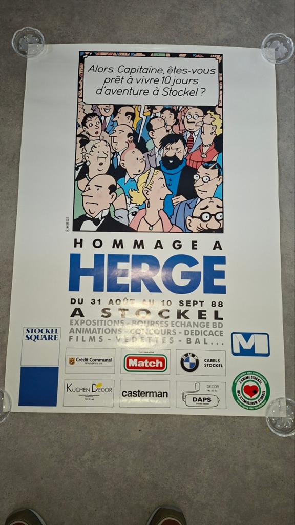 Affiche Tintin, Enlèvement