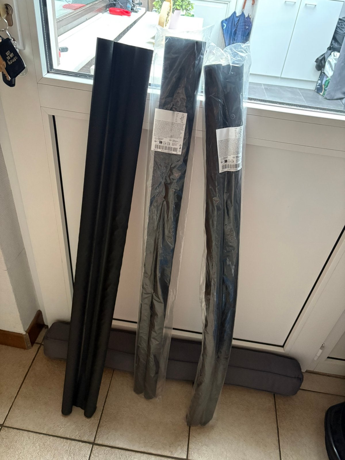 3x dubbele tochtrol, Ophalen, Zo goed als nieuw