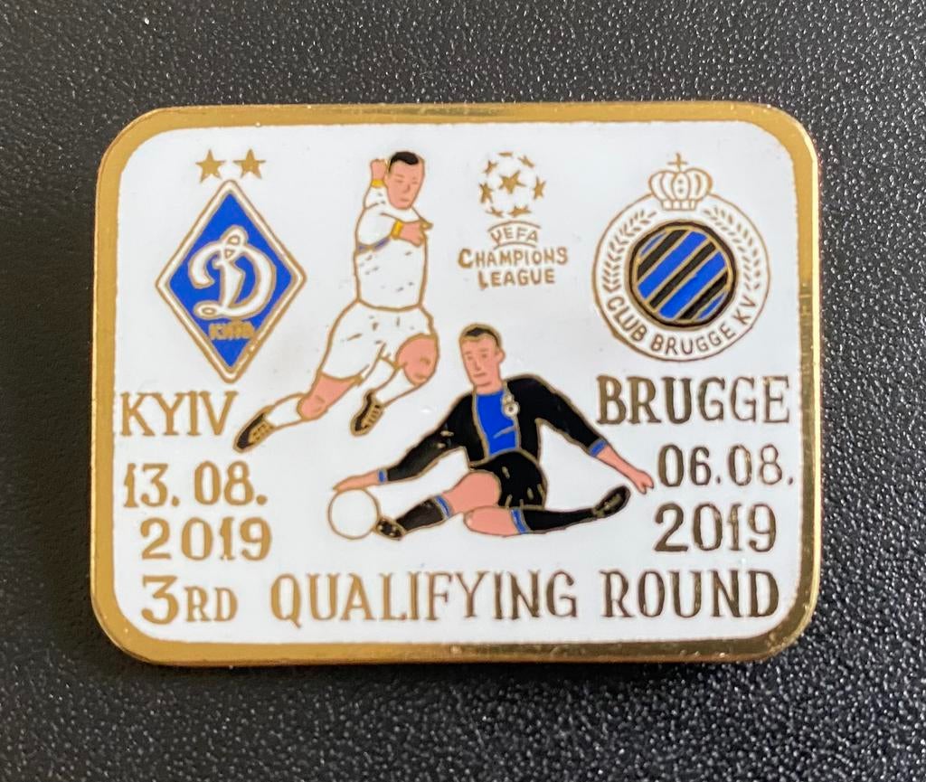 Épinglette rare 2019 Dynamo Kiev Kyiv Club Bruges FC Bruges, Enlèvement ou Envoi, Comme neuf