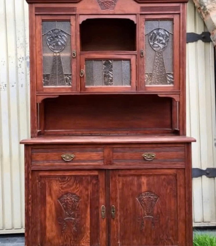 Ancien bahut en pitchpin, Maison & Meubles, Armoires | Dressoirs, Enlèvement