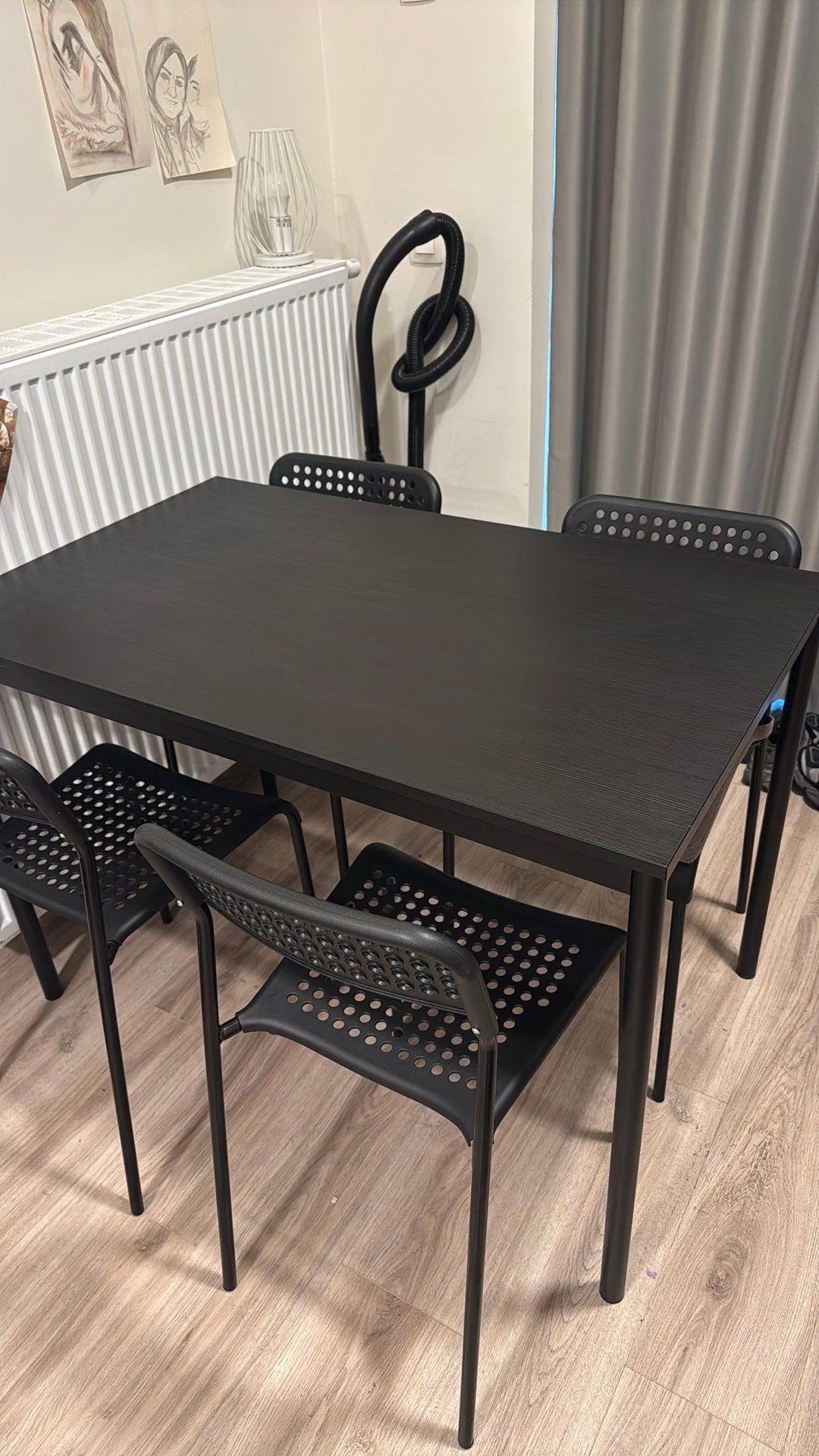 Eettafel met stoelen, Tuin en Terras, Ophalen, Zo goed als nieuw, Eettafel