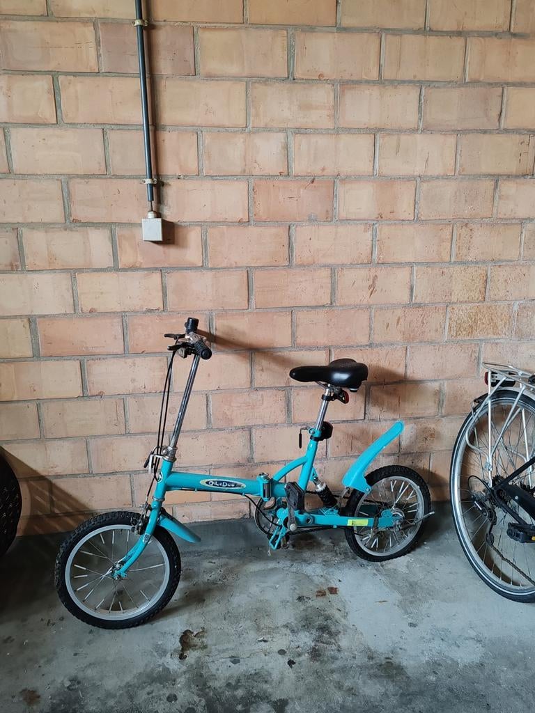 Plooifiets baby blauw, Fietsen en Brommers, Fietsen | Vouwfietsen, Ophalen