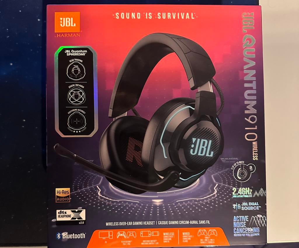 Casque JBL Quantum 910, Computers en Software, Headsets, Ophalen, Zo goed als nieuw
