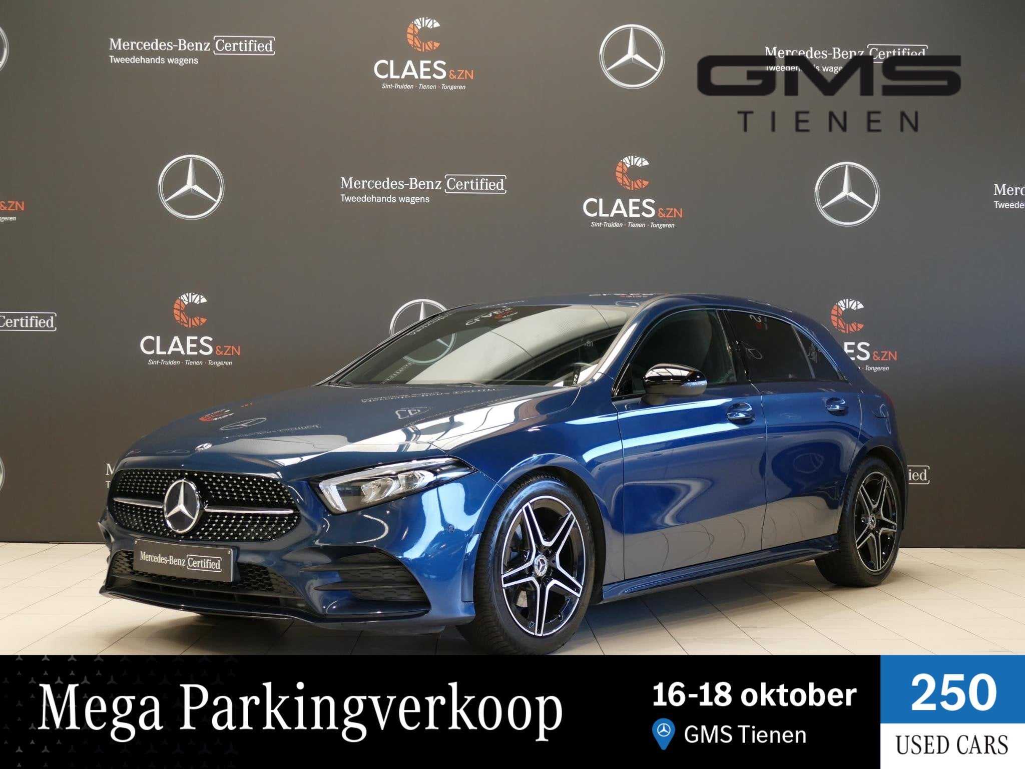 Mercedes-Benz A-Klasse 180d AMG-line DOS 8421, Auto's, 745 kg, Gebruikt, Zwart, 5 deurs