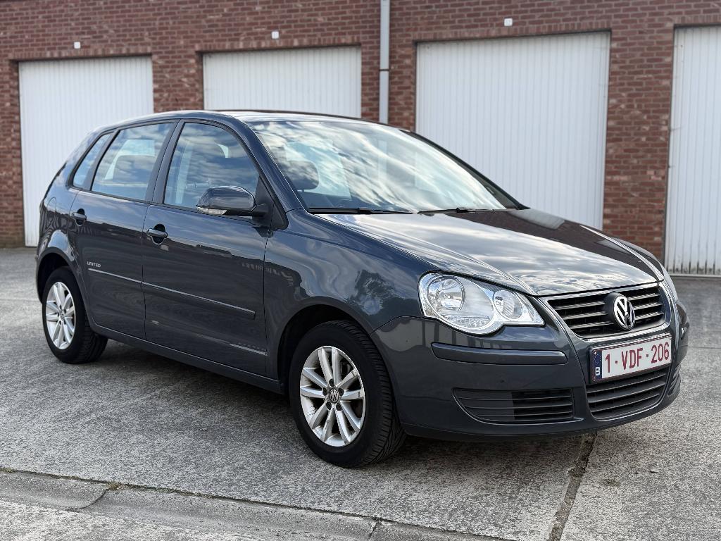 Volkswagen Polo 1.2 Benzine 2008 Airco 5 deurs 129000km 69pk, Auto's, Volkswagen, Voorwielaandrijving, Stof, 50 kW, Zwart