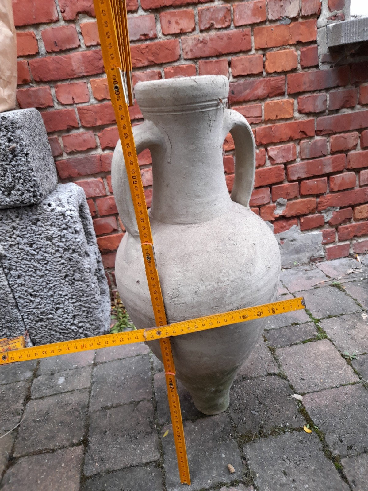 Vases en terre , parfait état, Beige, Comme neuf, Enlèvement, Convient pour l'extérieur