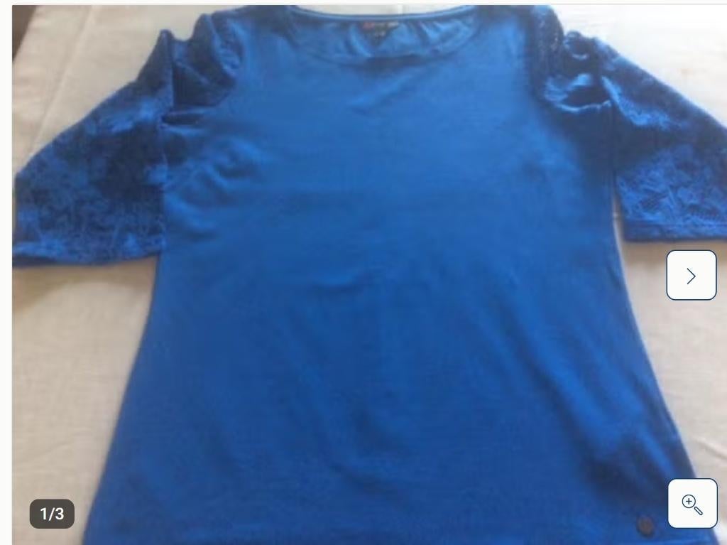 T shirt street one maat 44, Blauw, Ophalen of Verzenden, Zo goed als nieuw, Korte mouw