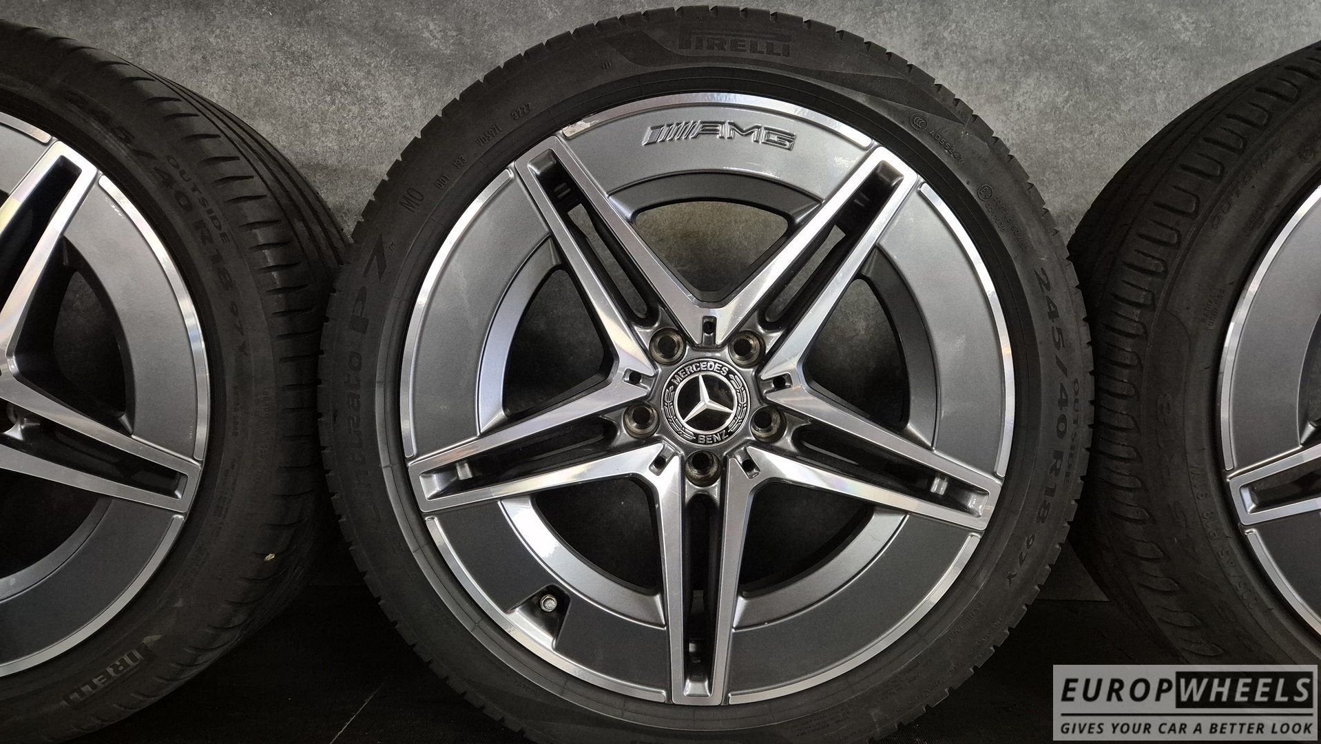 18 inch Mercedes C klasse W206 AMG zomerbanden S206 Breedset, Autos : Pièces & Accessoires, Pneus & Jantes, Pneus et Jantes, Pneus été
