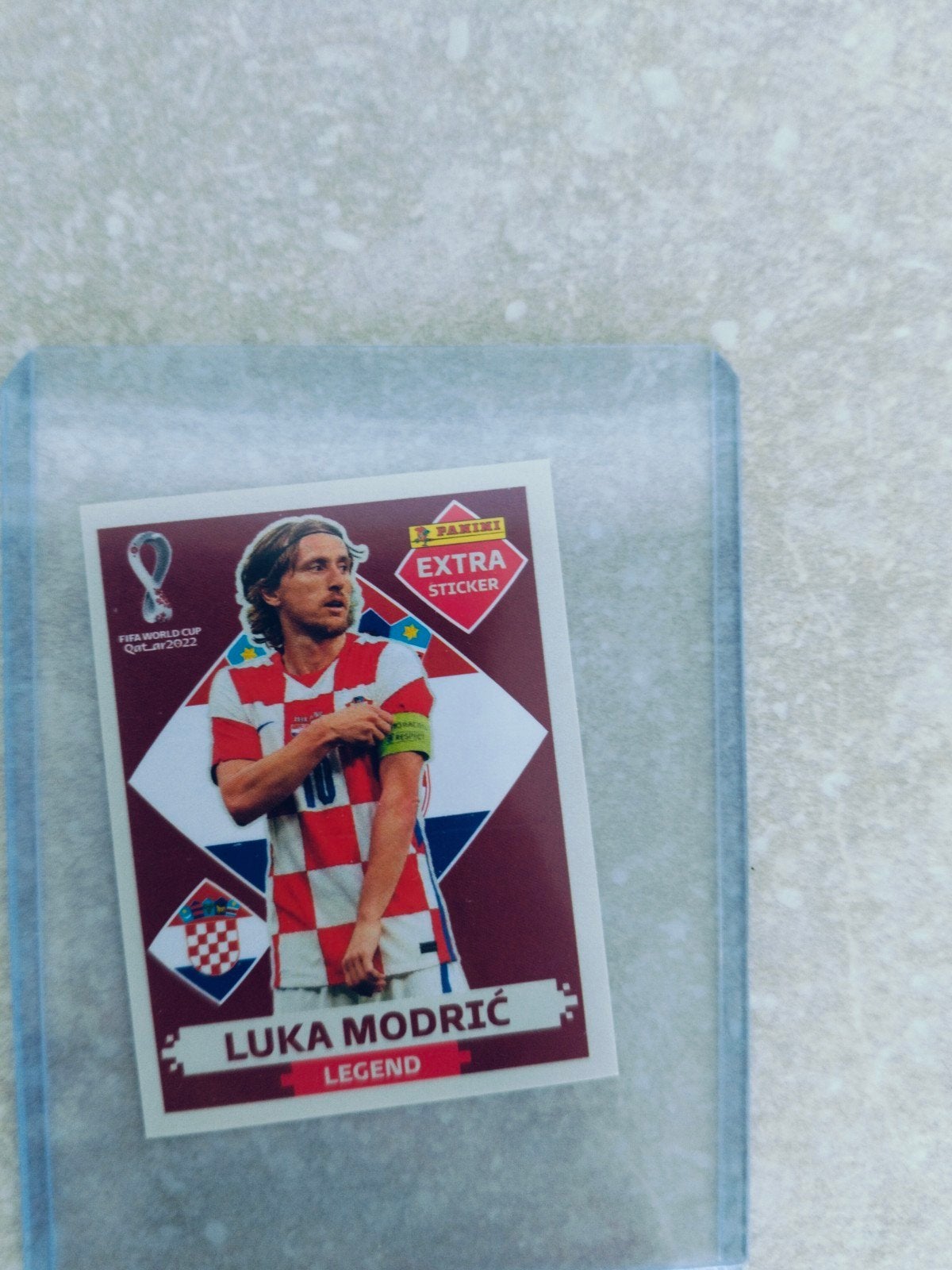 Panini extra sticker Qatar Luka Modric, Envoi, Autocollant
