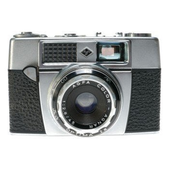 vintage analoog fototoestel AGFA Optima I met lederen houder, Verzenden