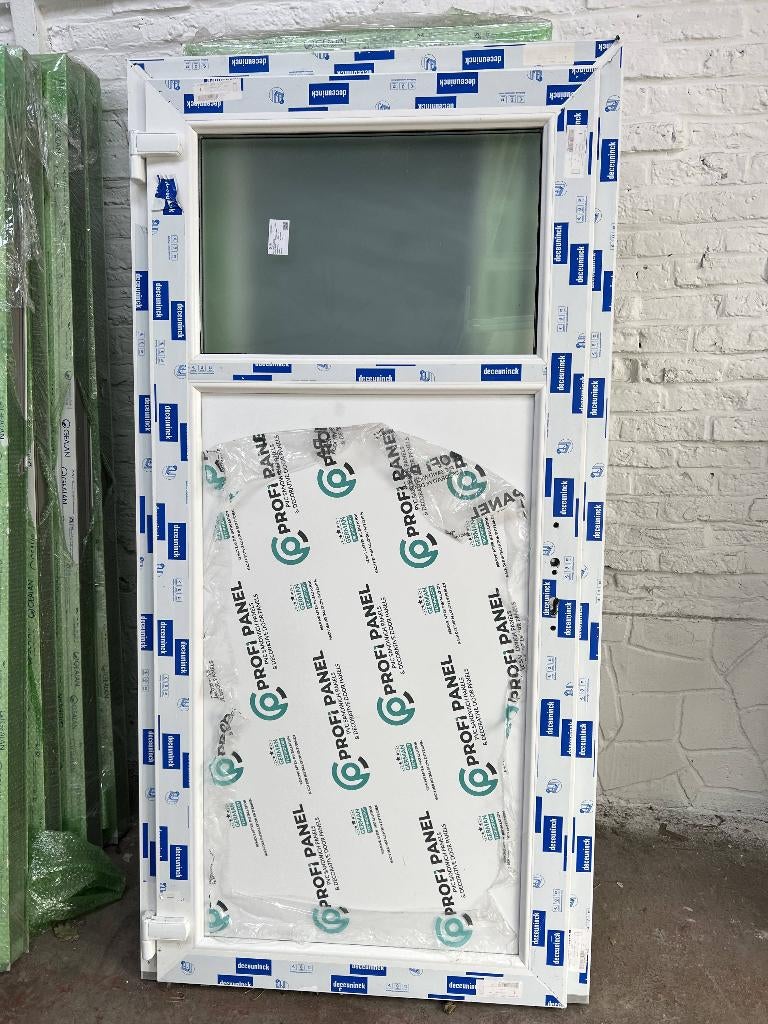 Portes de services PVC en liquidation, 5 points de fermeture, Enlèvement ou Envoi, Neuf, Autres types, Double vitrage