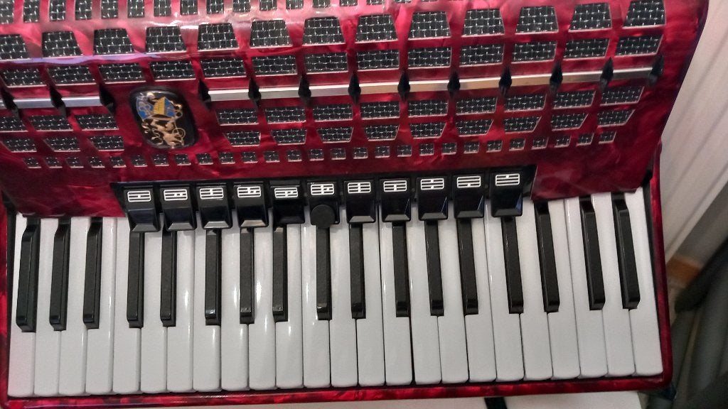 accordéon, Musique & Instruments, Comme neuf, Enlèvement, Avec bretelles, 120 basses