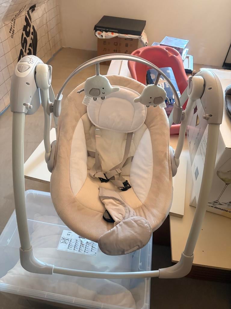 Bo Jungle Babyswing B-Dolphy, Kinderen en Baby's, Gebruikt, Wipstoel, Met gordel(s) of riempje(s), Ophalen
