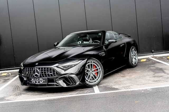 Mercedes-Benz SL 55 AMG V8 | Carbon Pack | Massage | 360° |, Auto's, Automaat, 4 zetels, Zwart, Cabriolet