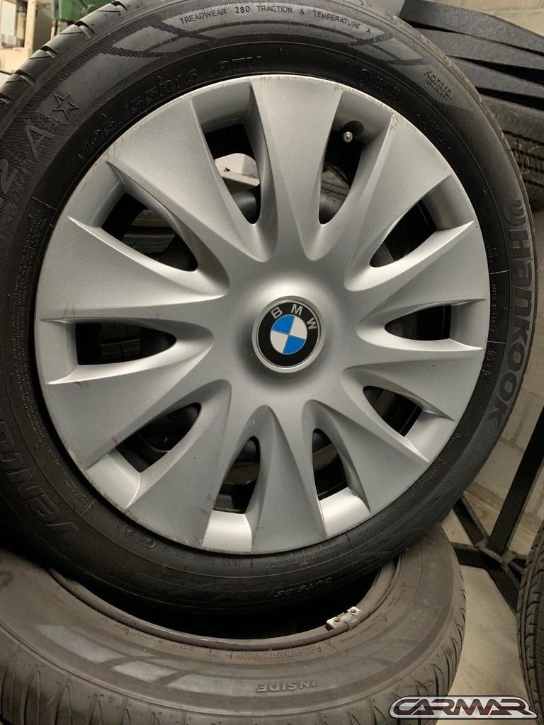 16" BMW 3-Serie wielen staal of 1-Serie | Hankook banden, Auto-onderdelen, Gebruikt, -, Banden en Velgen, Ophalen of Verzenden