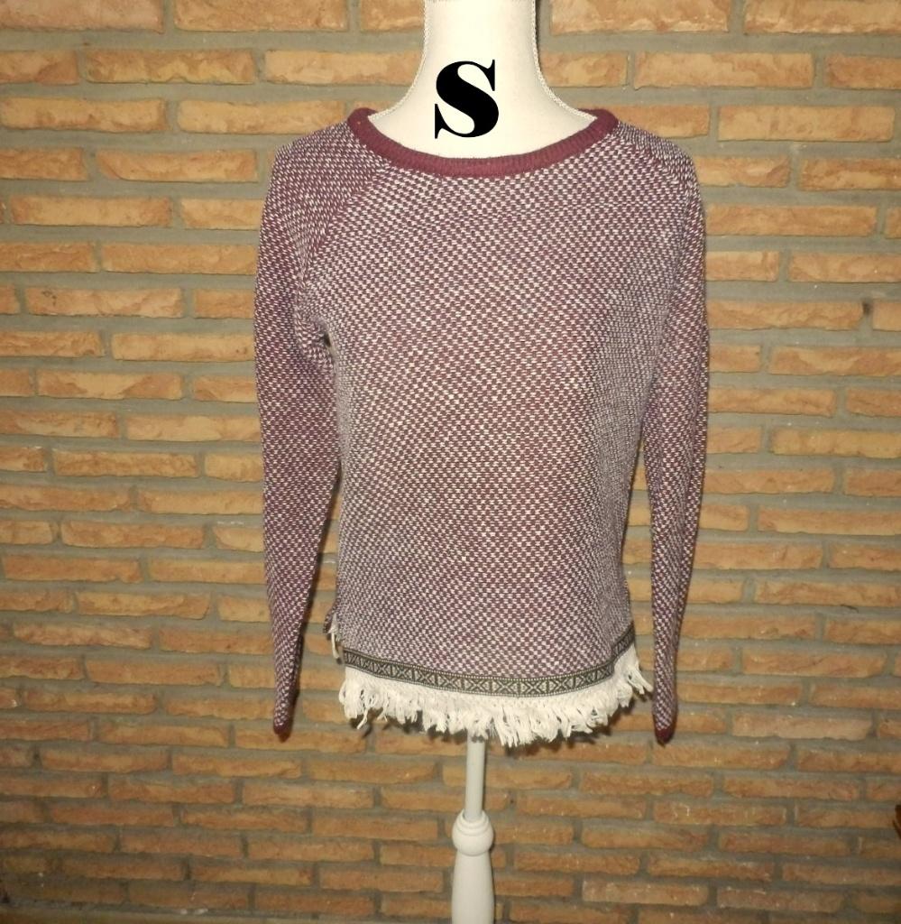 (90)- pull femme t.S bordeaux - kiabi -, Ophalen of Verzenden, Zo goed als nieuw, Kiabi, Maat 36 (S)