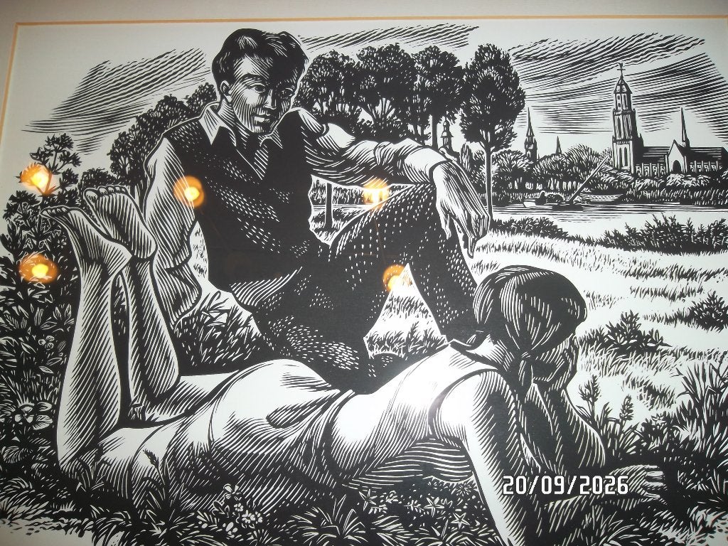 Houtgravure FRANK-IVO VANDAMME, Antiek en Kunst, Ophalen, Gravure, Gesigneerd