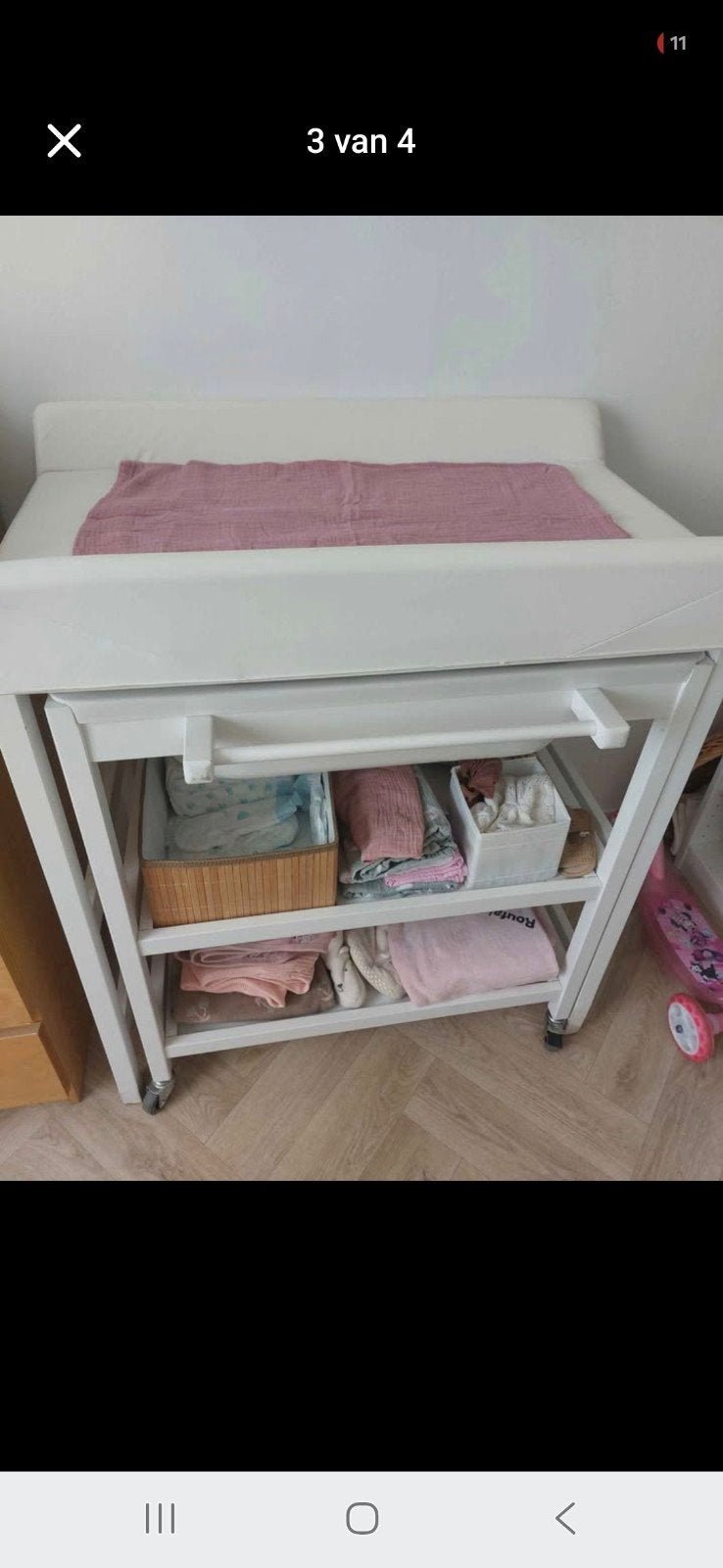 verschoontafel commode met bad., Ophalen