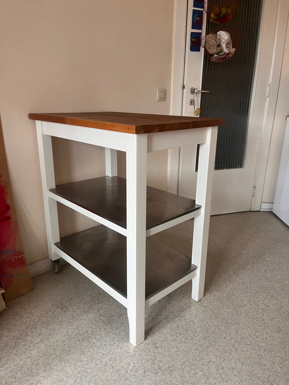 Ilot / desserte ikea, Chêne, 50 à 100 cm, Enlèvement, Utilisé