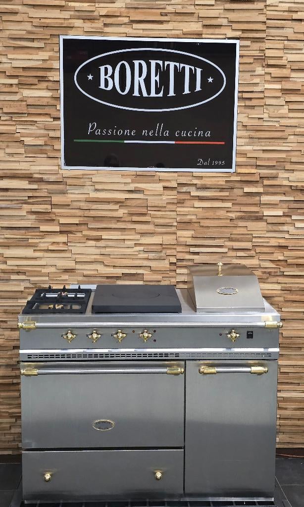 Luxe Lacanche Fornuis 110cm rvs & messing Coupe de Feu, Electroménager, Cuisinières, Gaz, Classe énergétique A ou plus économe