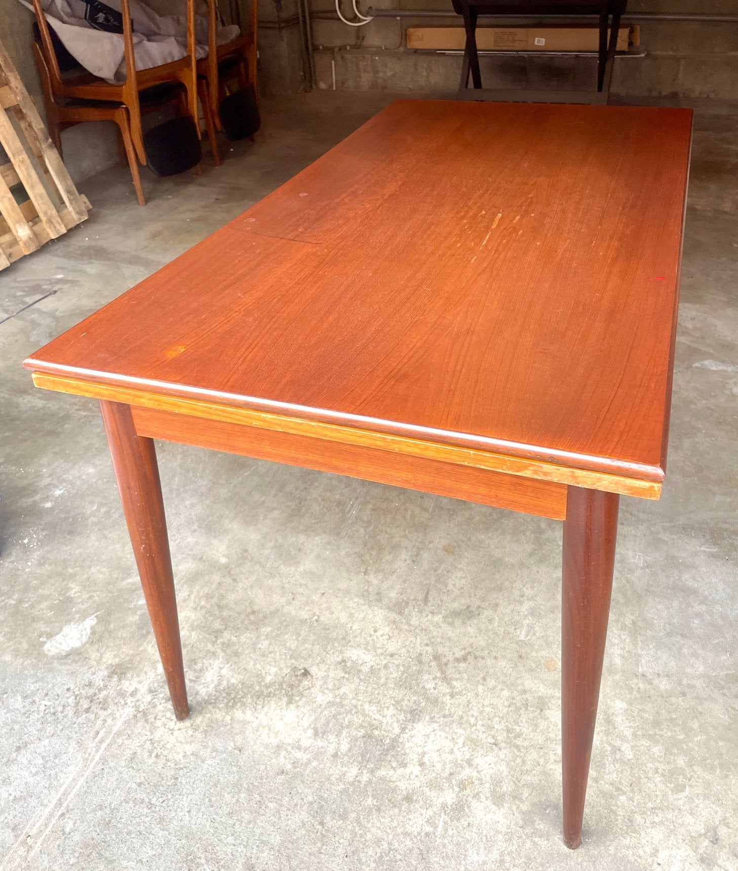 Table salle à manger vintage scandinave, Antiek en Kunst, Antiek | Meubels | Tafels, Ophalen