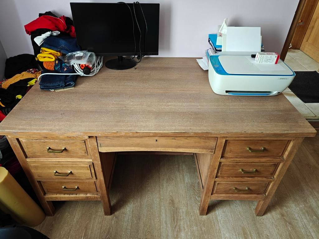 Bureau chêne massif, Ophalen