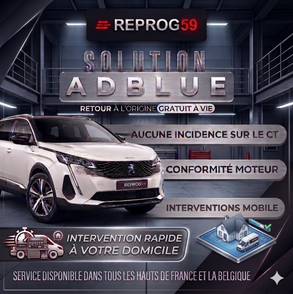 Reprogrammation moteur adblue fap egr, Autos : Divers, Tuning & Styling, Enlèvement