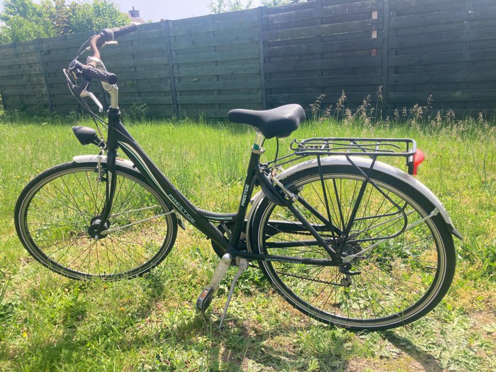 Damesfiets, Fietsen en Brommers, Gebruikt, Velgrem, Versnellingen, Ophalen