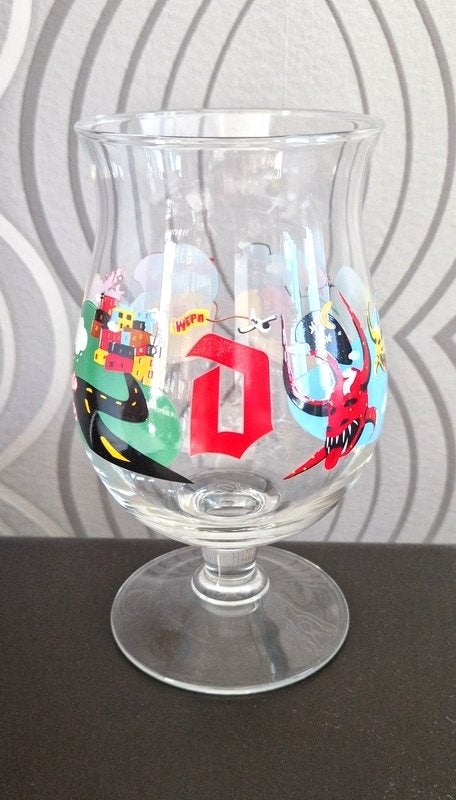 Duvel glas 'Puerto Rico' USA, Verzamelen, Glas en Drinkglazen, Ophalen of Verzenden, Bierglas