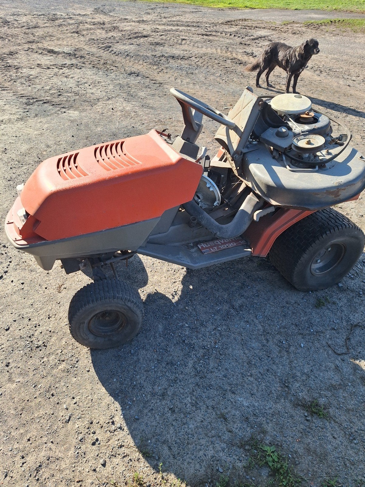 Tracteur de pelouse Husqvarna., Enlèvement