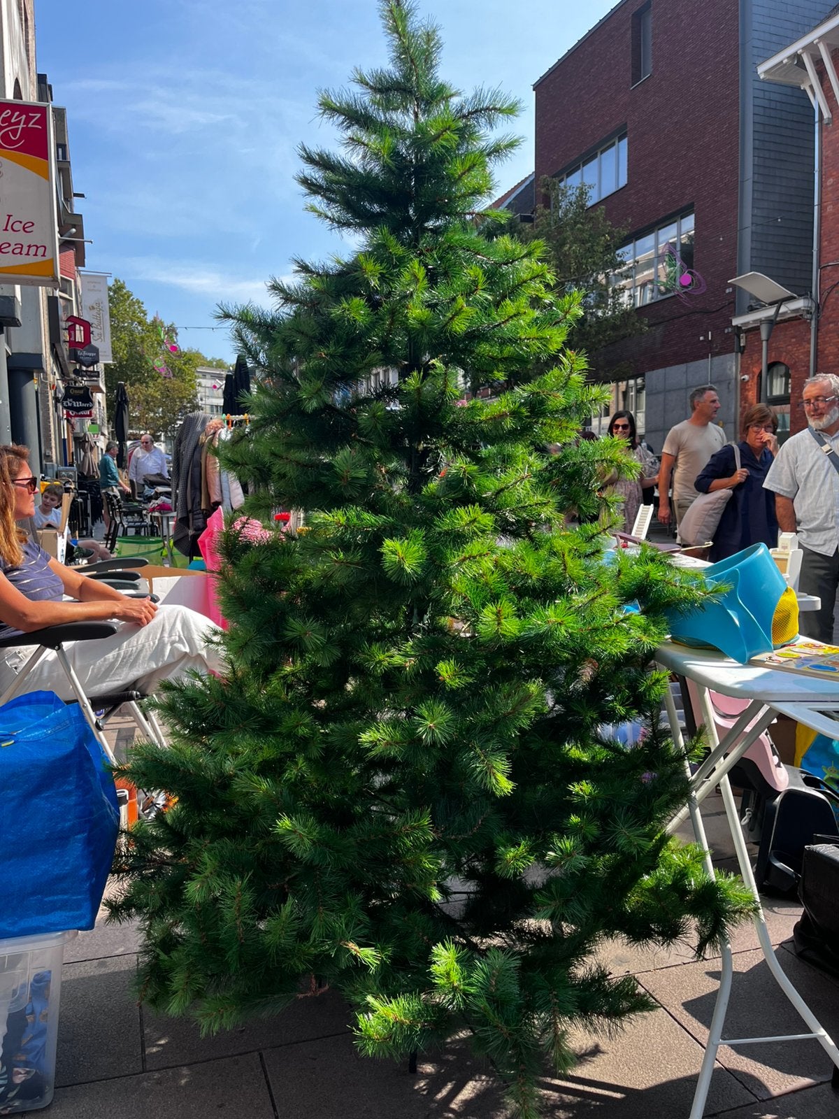 Kerstboom 1m90, Ophalen, Zo goed als nieuw, Groen, Kunststof