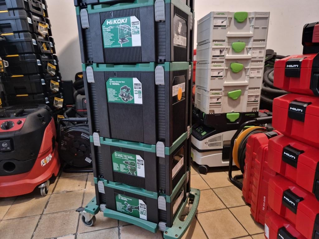 Set van 6x Hitachi-machine + 6x batterij+4x zoekfunctie voor, Doe-het-zelf en Bouw