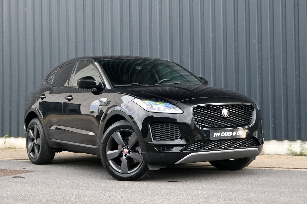 Jaguar E-pace 2.0d Automaat, 360 Cam, Leder, LED, zet verw, Autos, Jaguar, Cuir, Entreprise, Phares entièrement LED, Noir