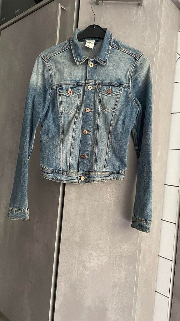 H&M blauwe spijkerbroek JACKET S, H&M, Blauw, Ophalen of Verzenden, Zo goed als nieuw