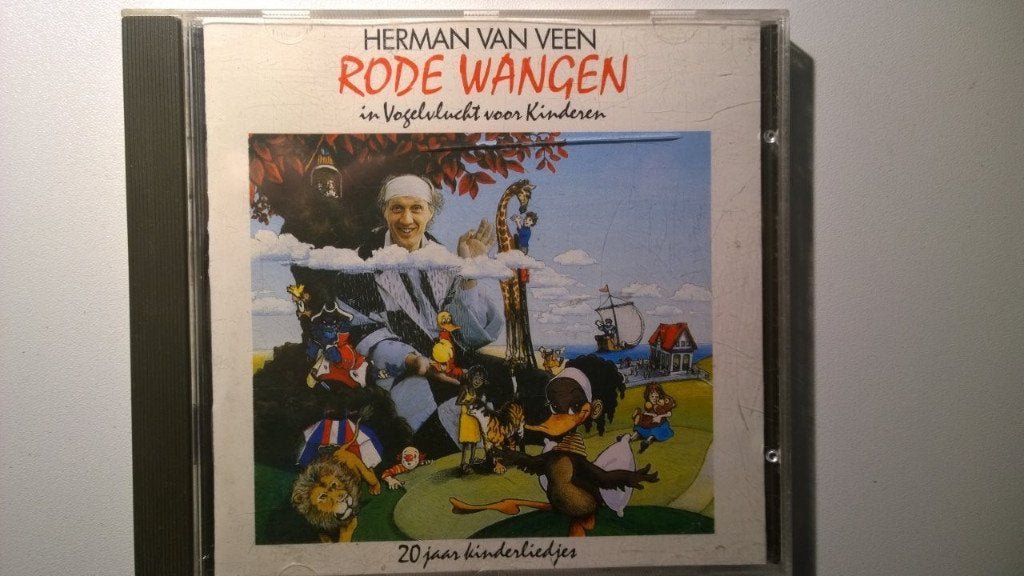 Herman van Veen - Rode Wangen In Vogelvlucht Voor Kinderen, Ophalen of Verzenden, Zo goed als nieuw, Muziek, 3 tot 5 jaar