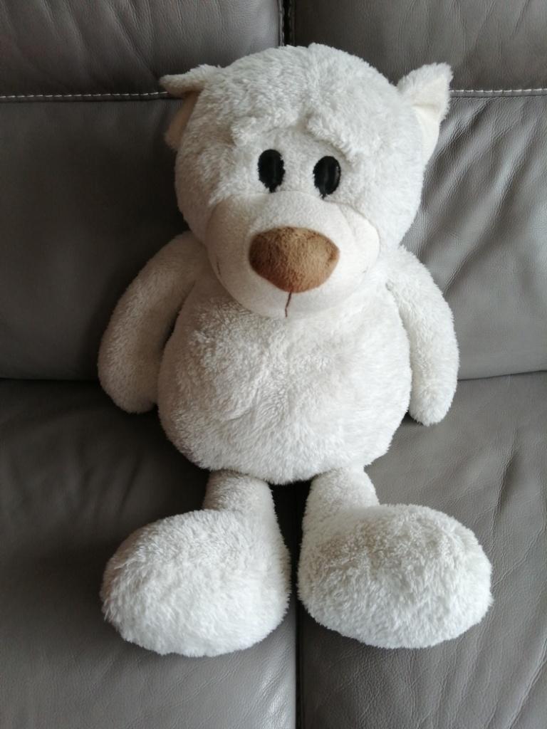 witte knuffelbeer, Ophalen, Gebruikt, Overige karakters, Middelgroot (20 tot 80 cm)