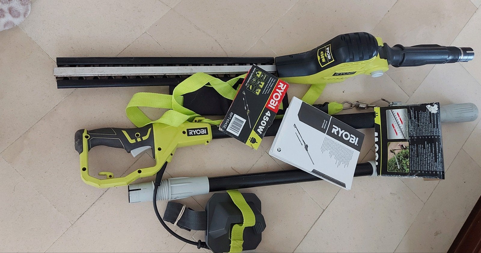 taille haie electrique sur perche avec rallonge RYIOBI4545, Enlèvement