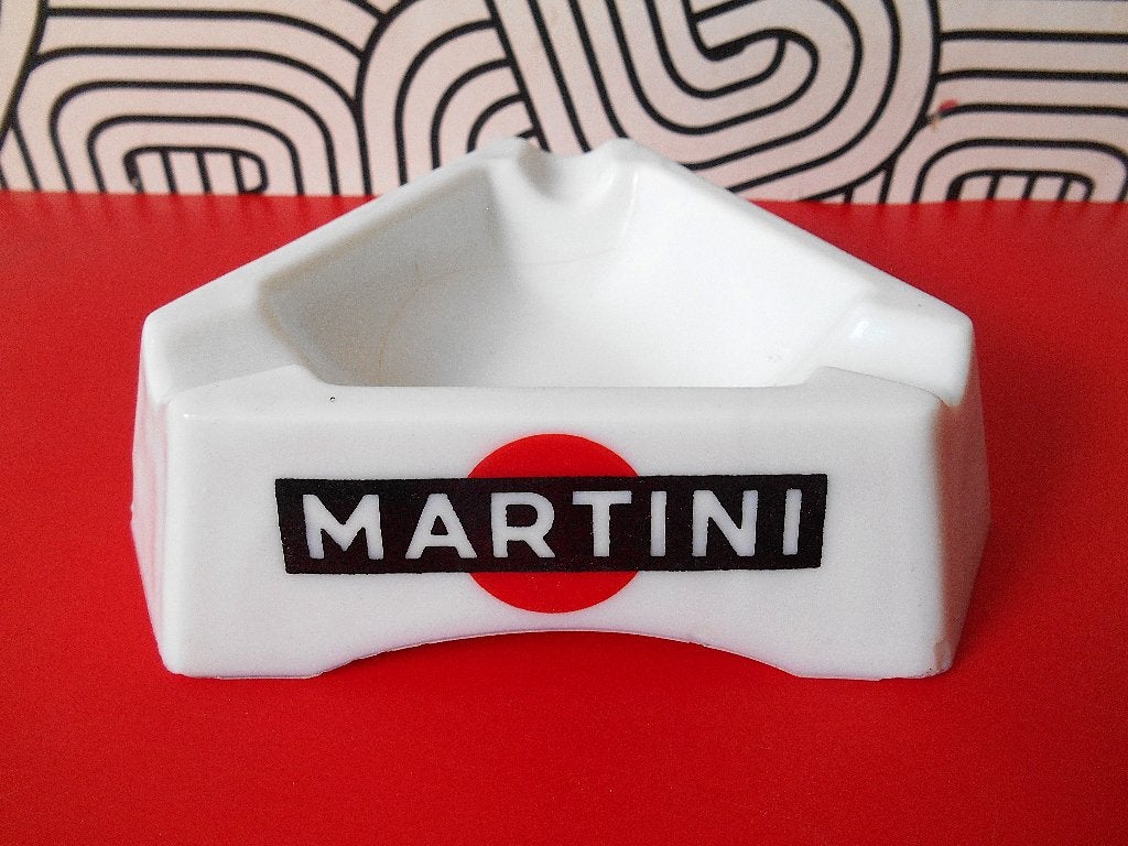 Cendrier Martini vintage, Envoi, Utilisé, Ustensile