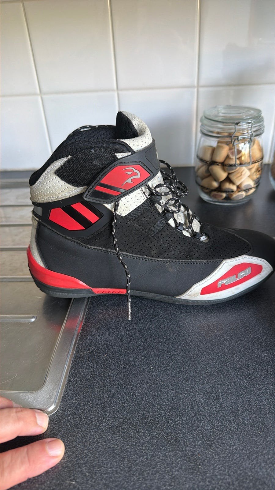 Falco motor laarzen, Motoren, Kleding | Motorkleding, Ophalen, Tweedehands, Dames, Laarzen