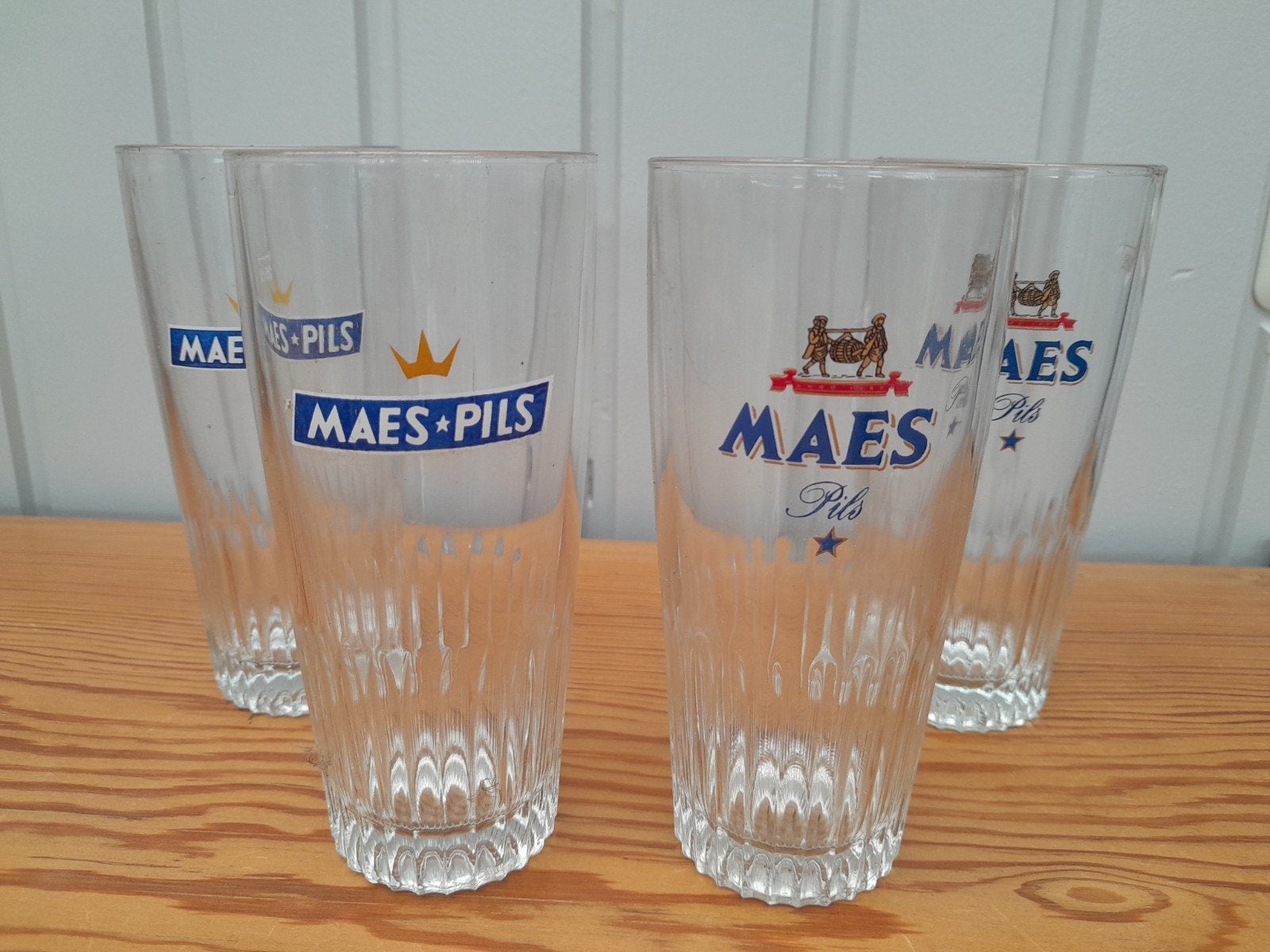 glazen maes pils, Verzamelen, Ophalen of Verzenden, Nieuw, Glas of Glazen, Overige merken